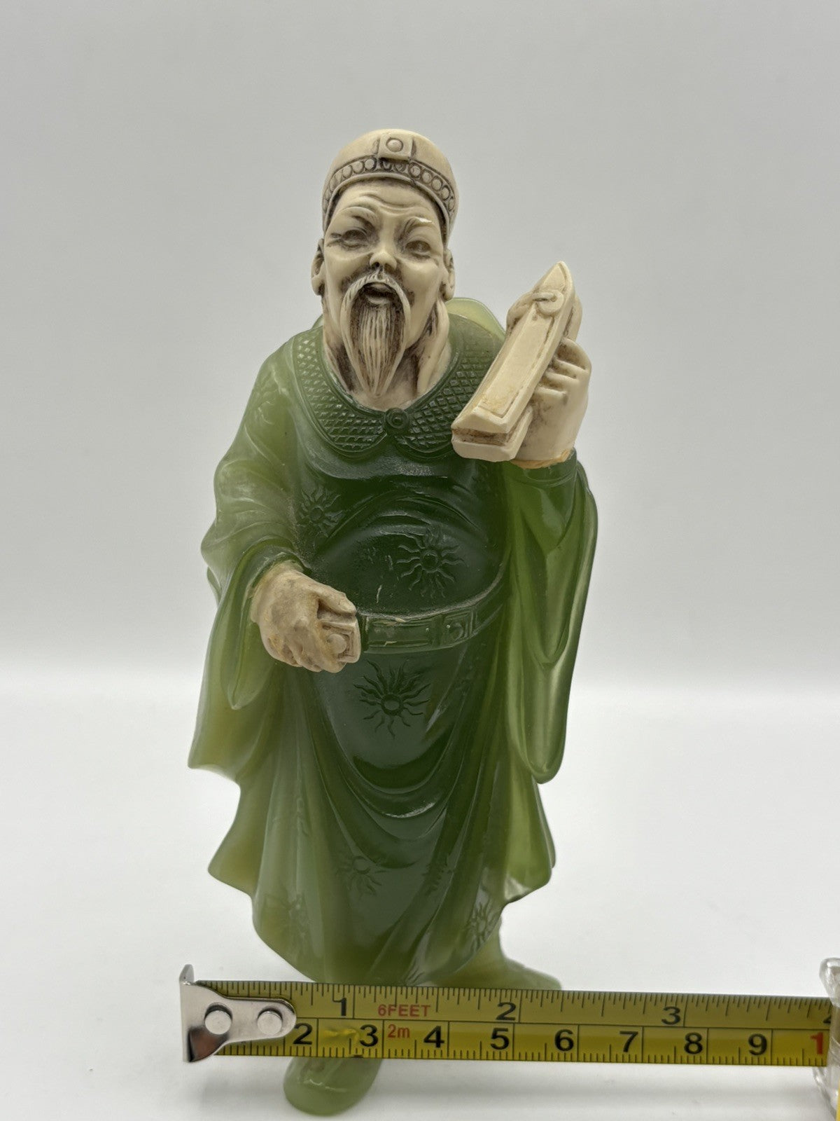 antique jade powder figurine.