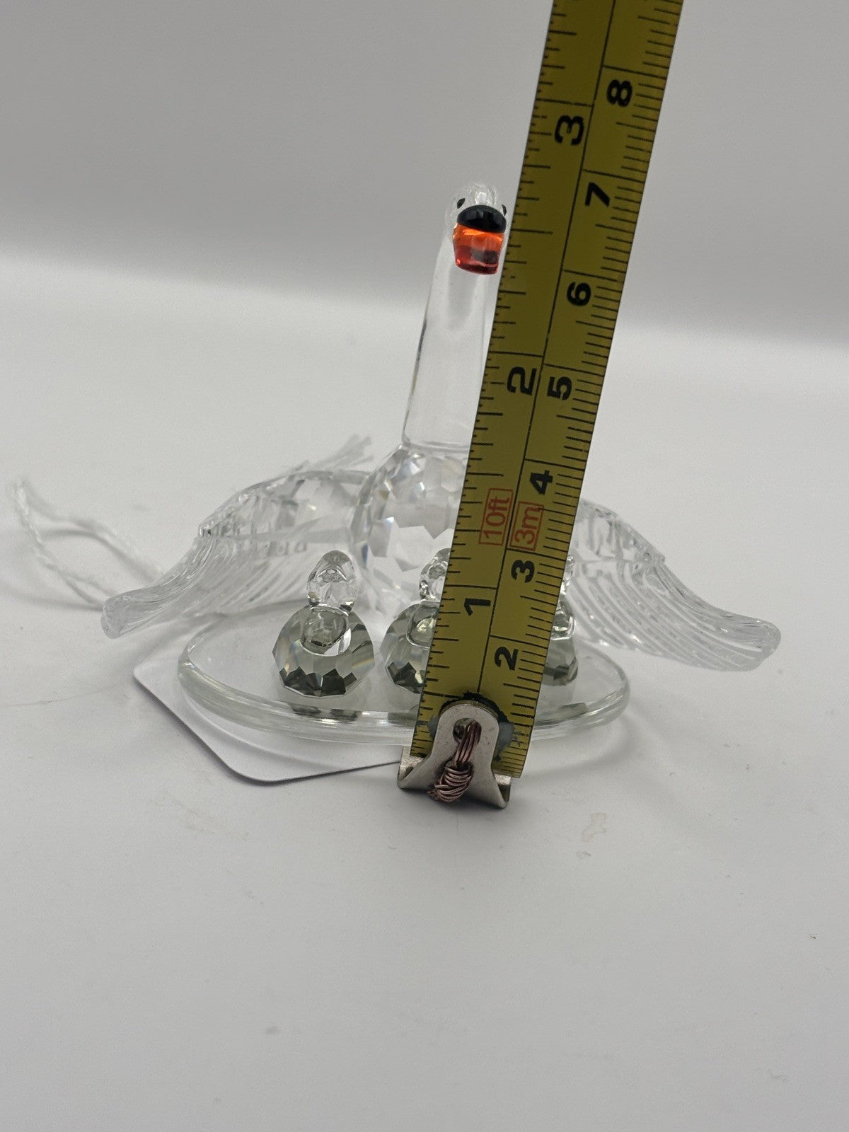 Swarovski Crystal Swan Family Figurine: Mother and Babies