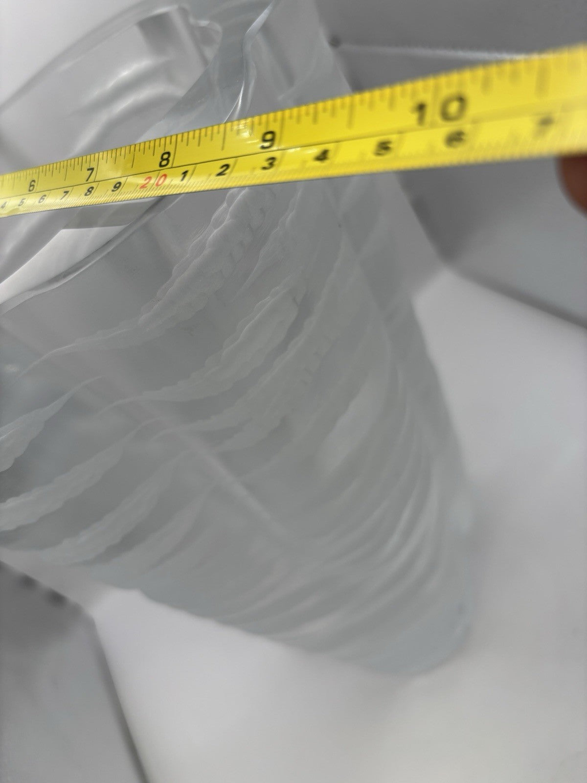 Senlis A Mid-Century Modern French Art Glass Vase by Marc Lalique 22pounds