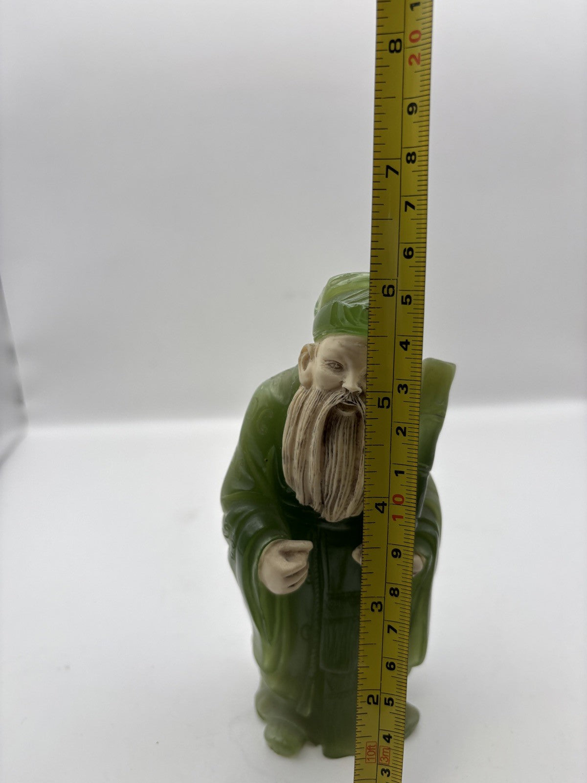 Antique Jade Powder Figures Lao Tsu, Confucius, Chang Tzu Figurine Statue