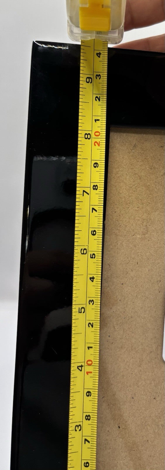 Vintage Black 7x9 Picture Frame Holds 4x6 Photo Acrylic Brilliant Finish