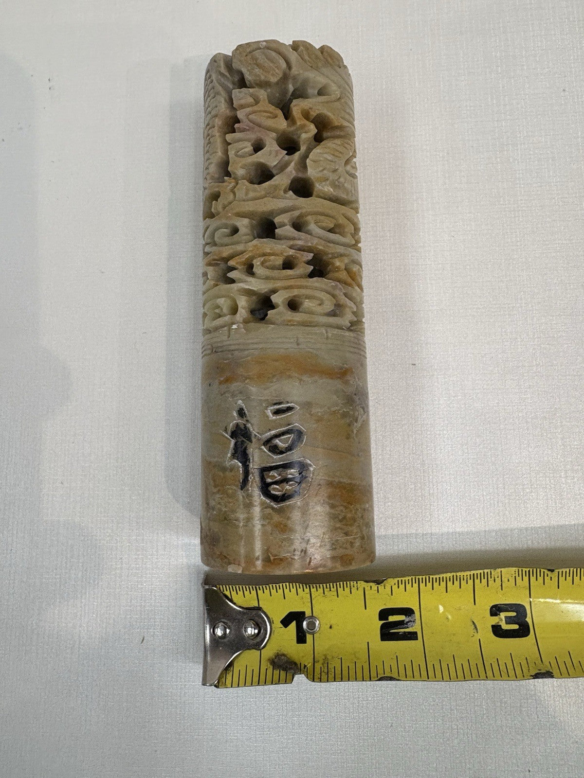 Vintage Chinese art carved in marble
