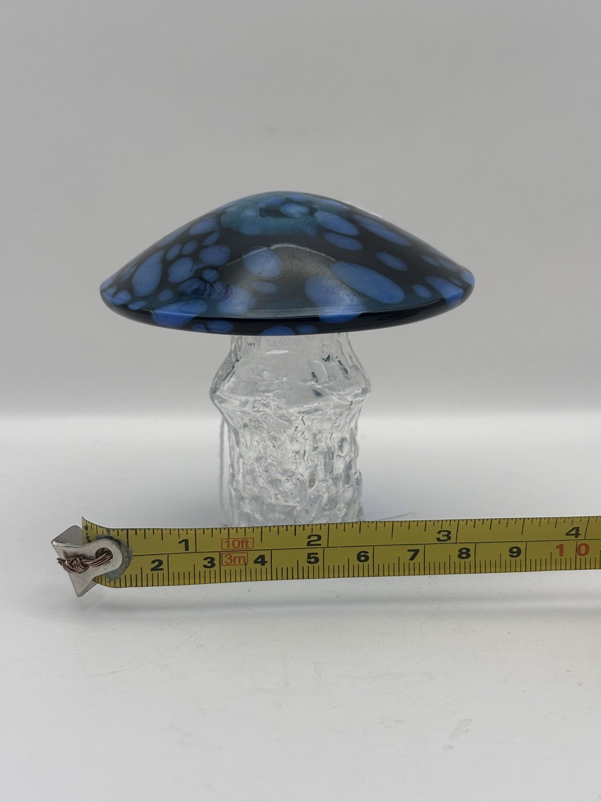 Bo Borgstrom Åseda Ebeling & Reuss Sweden Hand Blown Golden Crown Glass Mushroom