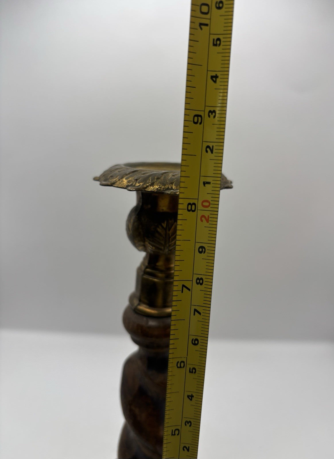 pair of candle holders made on brass base with a beautiful shade 8.2/1