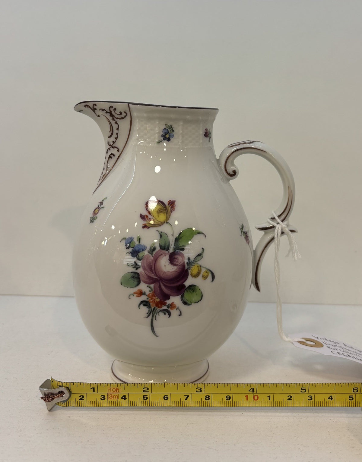 Nymphenburg pot milk pot colorful flowers
