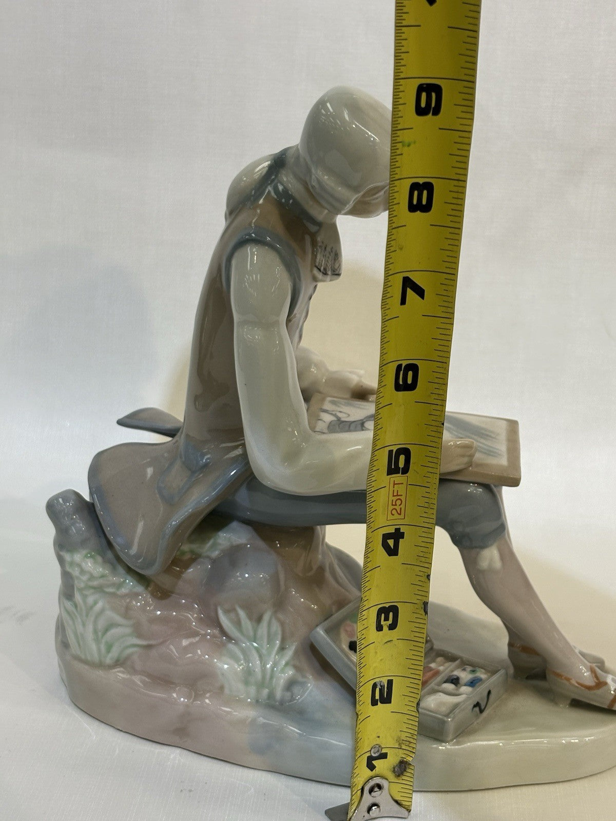 Casades Spain 'Painter' Porcelain Figurine Hand Painted, 9”