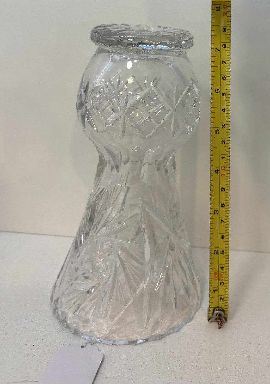 Vintage Pinwheel Crystal Vase