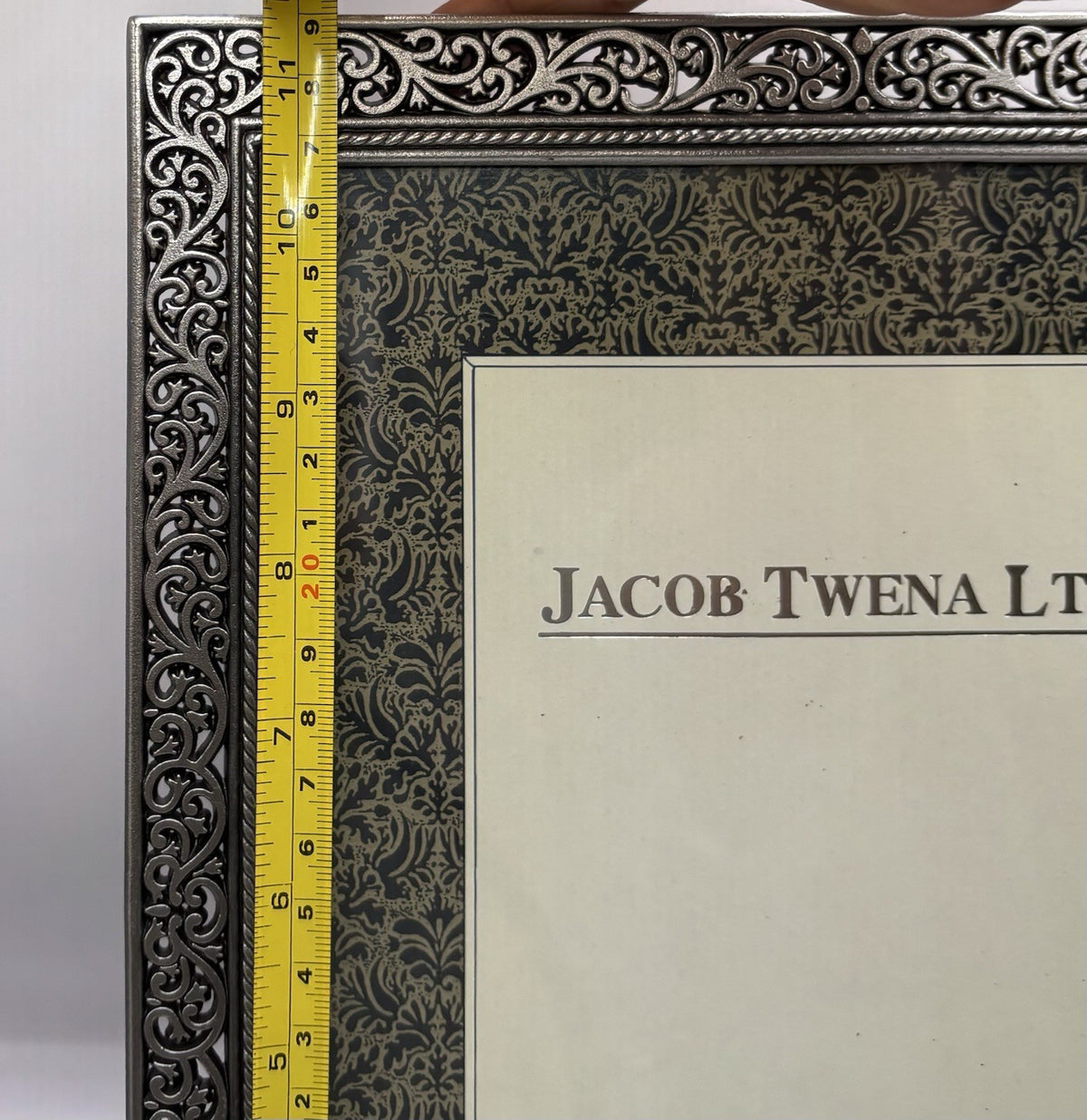 Jacob Twena LTD Pewter Finish Victorian Frame 8x10 Picture Frame