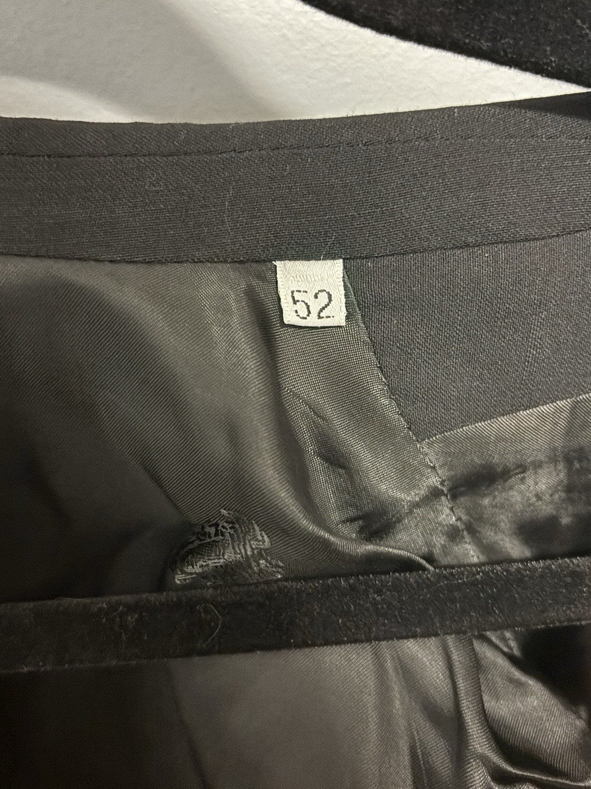 Gianni Versace Crystal Trim Single Breasted Jacket in black wool.