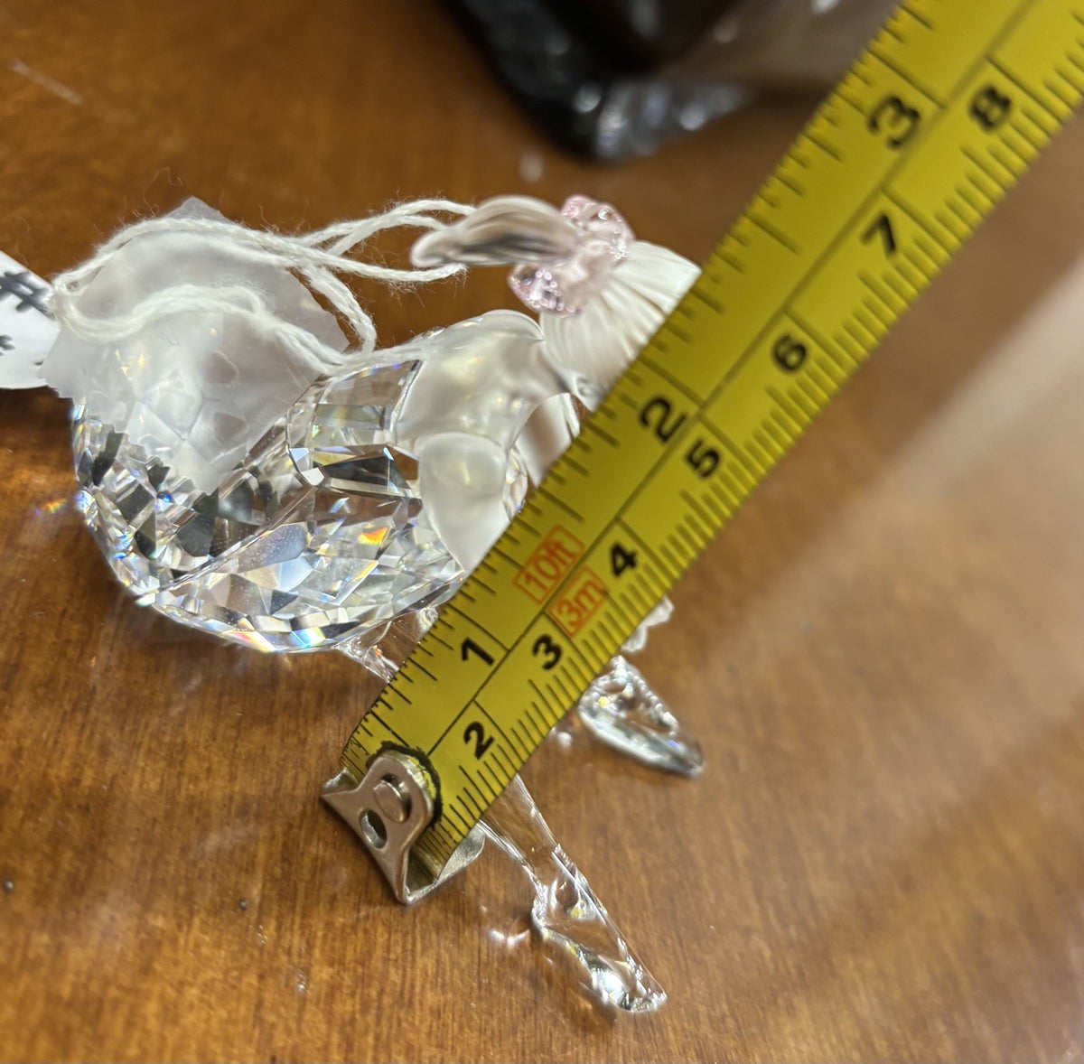 Swarovski Crystal Young Ballerina Figurine Box COA 7550NR000007
