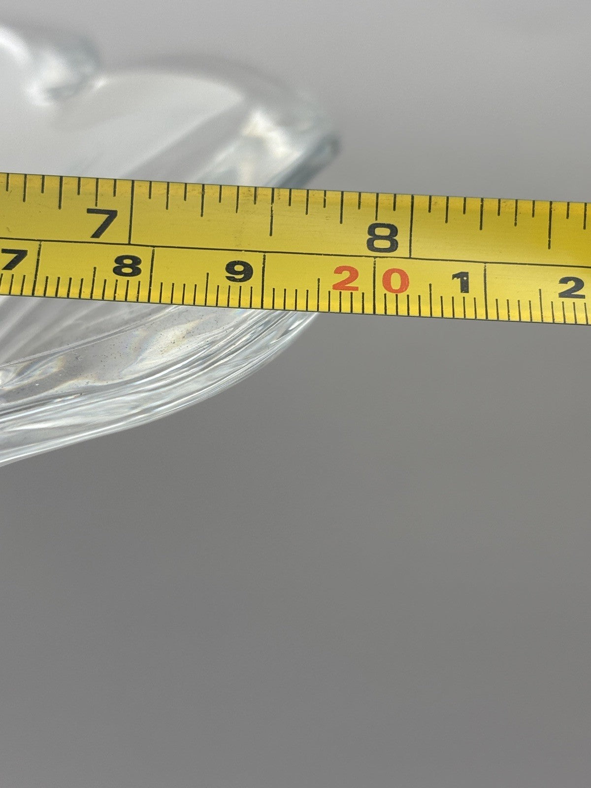 Beautiful vintage crystal pedestal flower candle dish