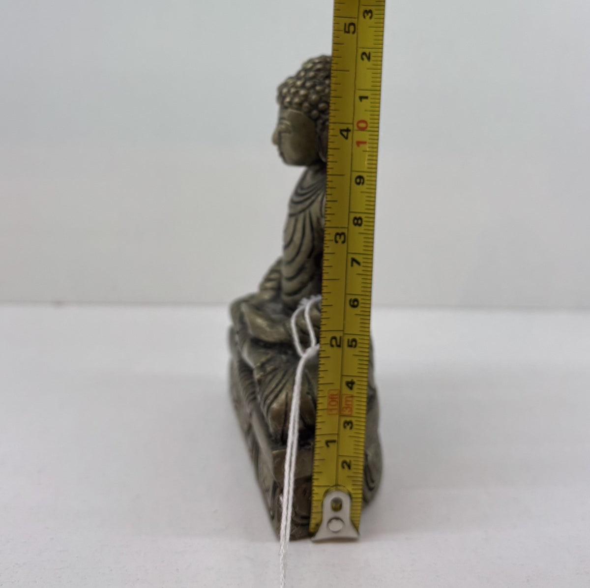 Small Metal Buddha Figurine Home Decor Meditation Sculpture 4.7