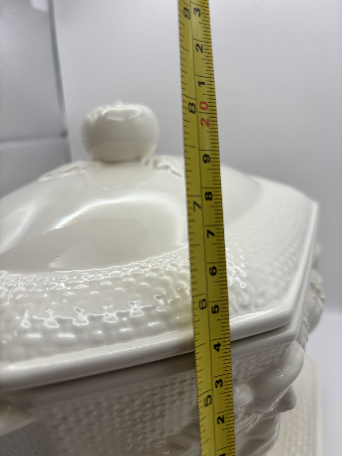 Vintage Himark Soup Tureen Gravy Boat with Lid Made In Japan White Porcelain