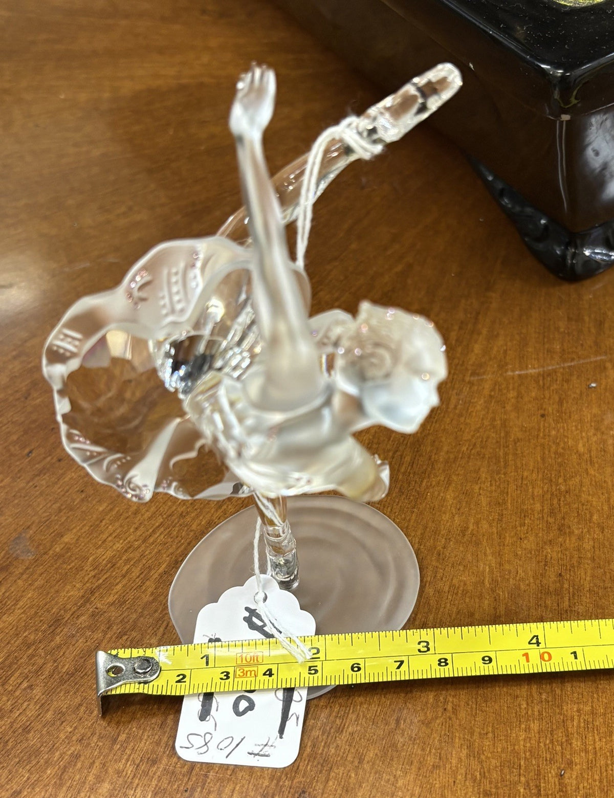 Swarovski Crystal Figurine Retired BALLERINA BALLET DANCER 6" W/Revolving Stand