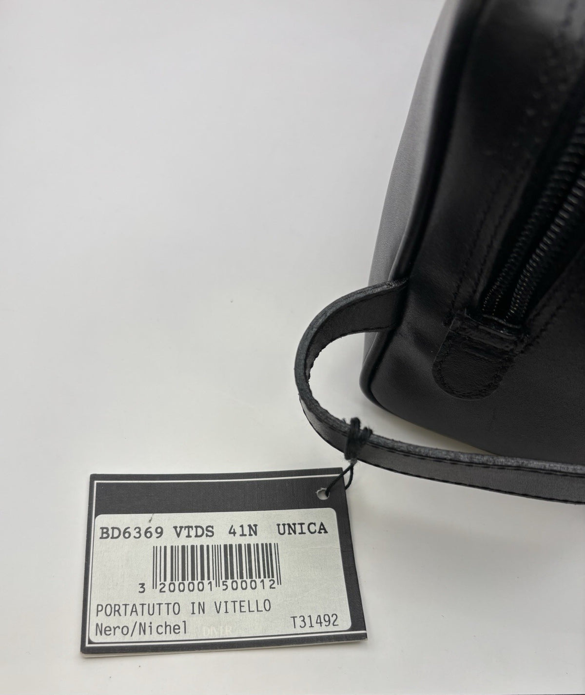 Gianni Versace Black Leather Medusa Clutch Bag Made In Italy Vintage
