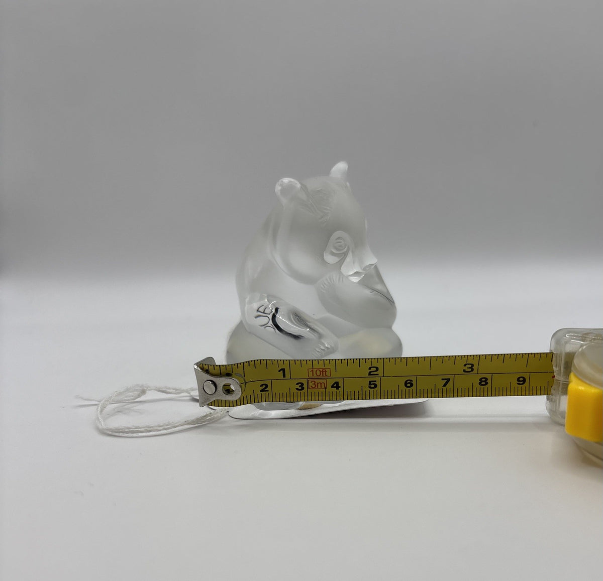 Lolique France Crystal Panda Sculpture Figurine Signed Limited Edition