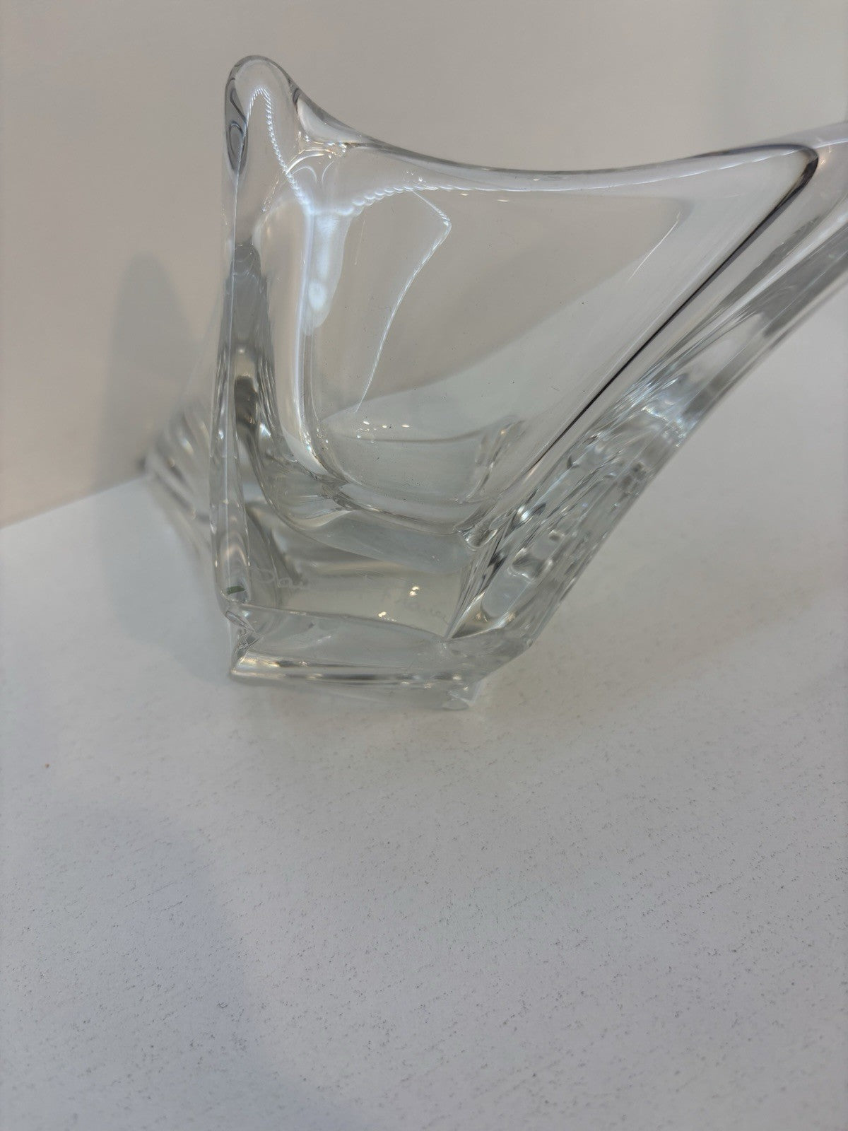 Rare Hand blow art deco daum France elegant crystal small bowl
