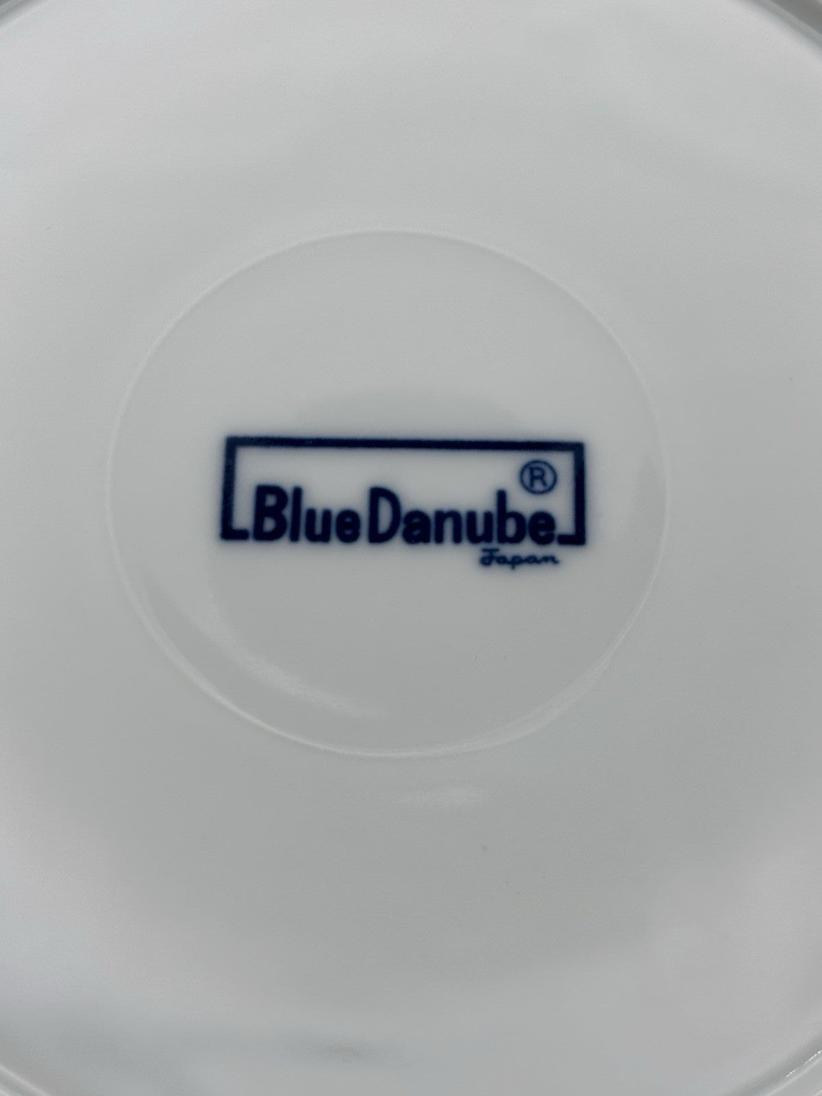 Blue Danube porcelain plate a classic blue onion floral design 8.8