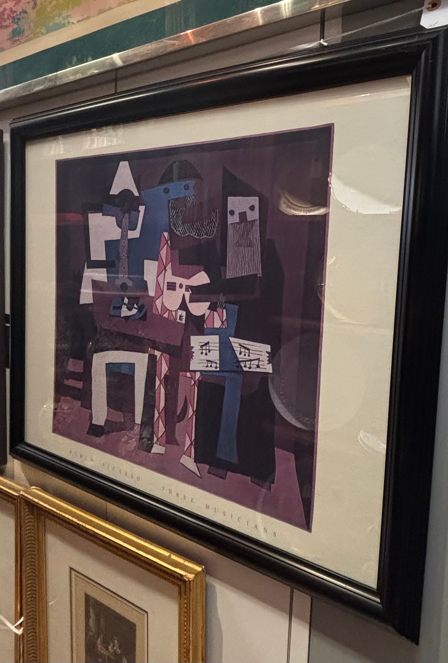 Framed print- The Three musicians by Pablo Picasso