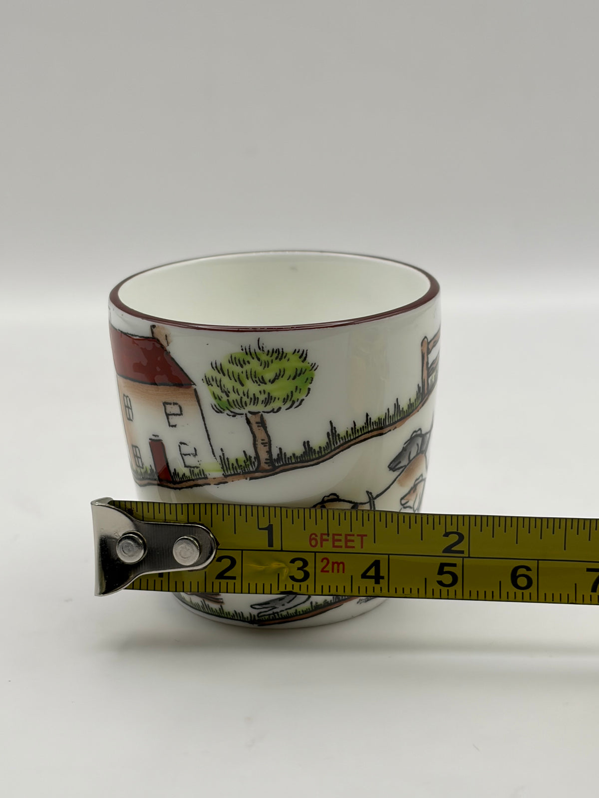 Fine Bone China Crown Staffordshire Bone China Mug 1/2 Pint Hunting Scene
