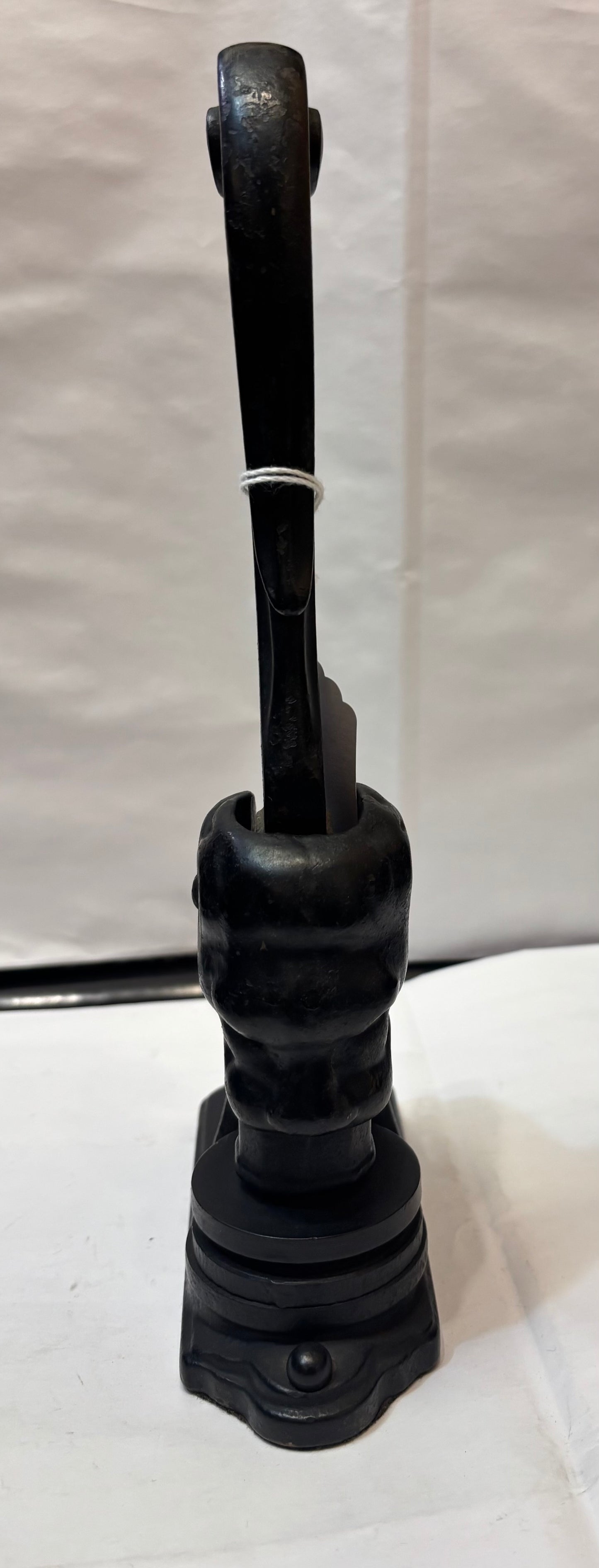Antique Cast Iron Lion Head Notary Public Stamp Press From Kings County New York - Circa Mid 1800s