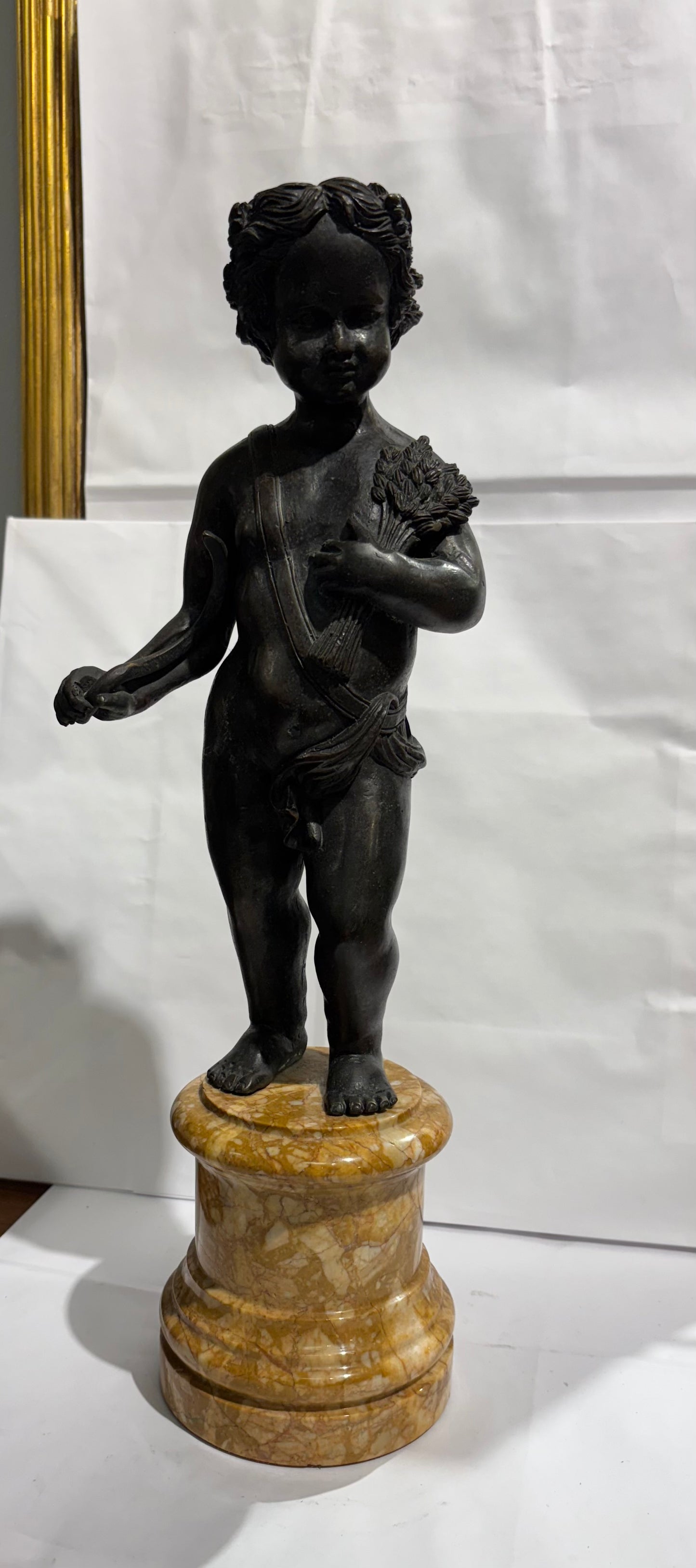 European bronze statue 16 1/8” inch tall