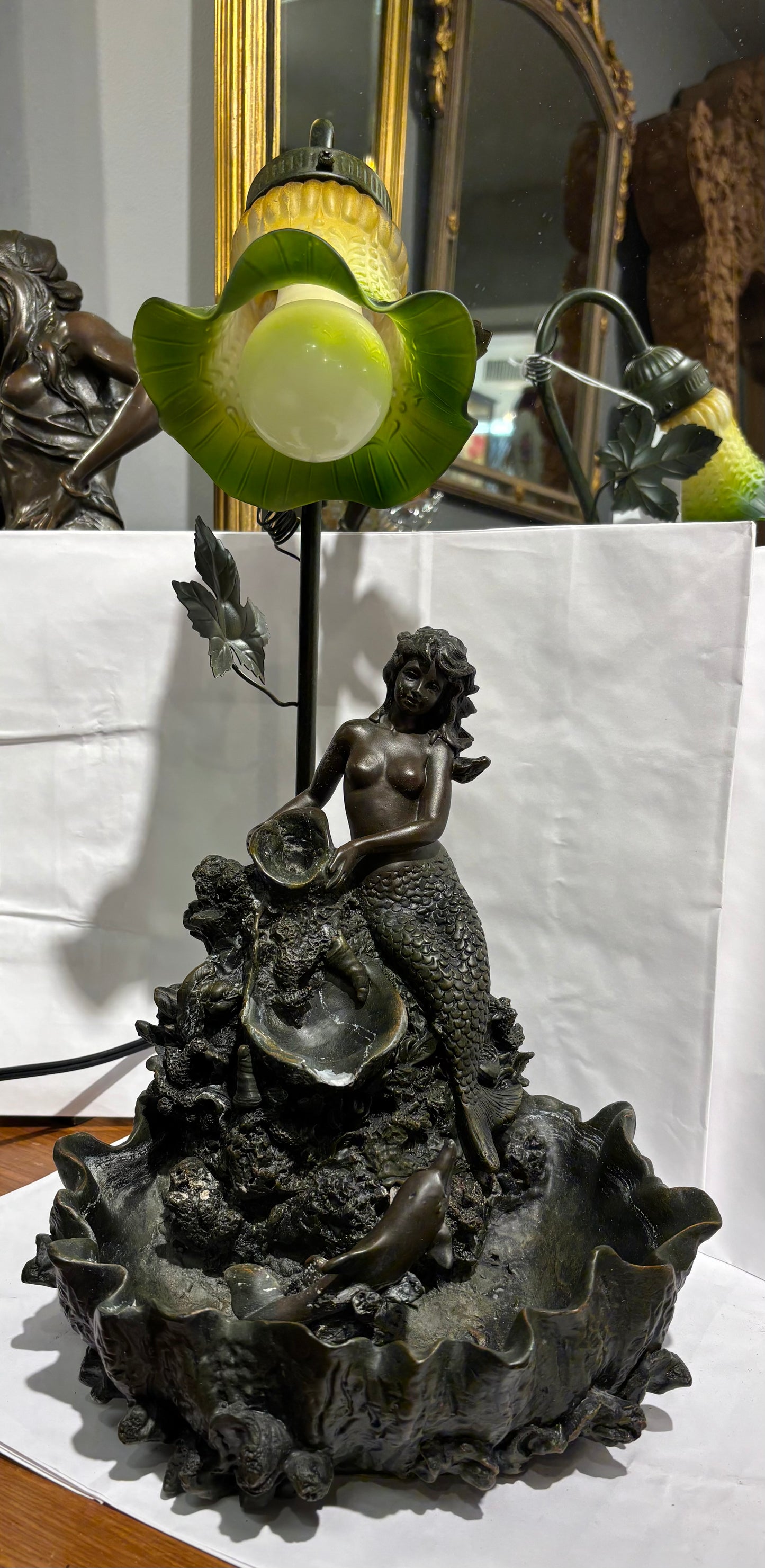 Mermaid Fountain Lamp Jebo Pump Art