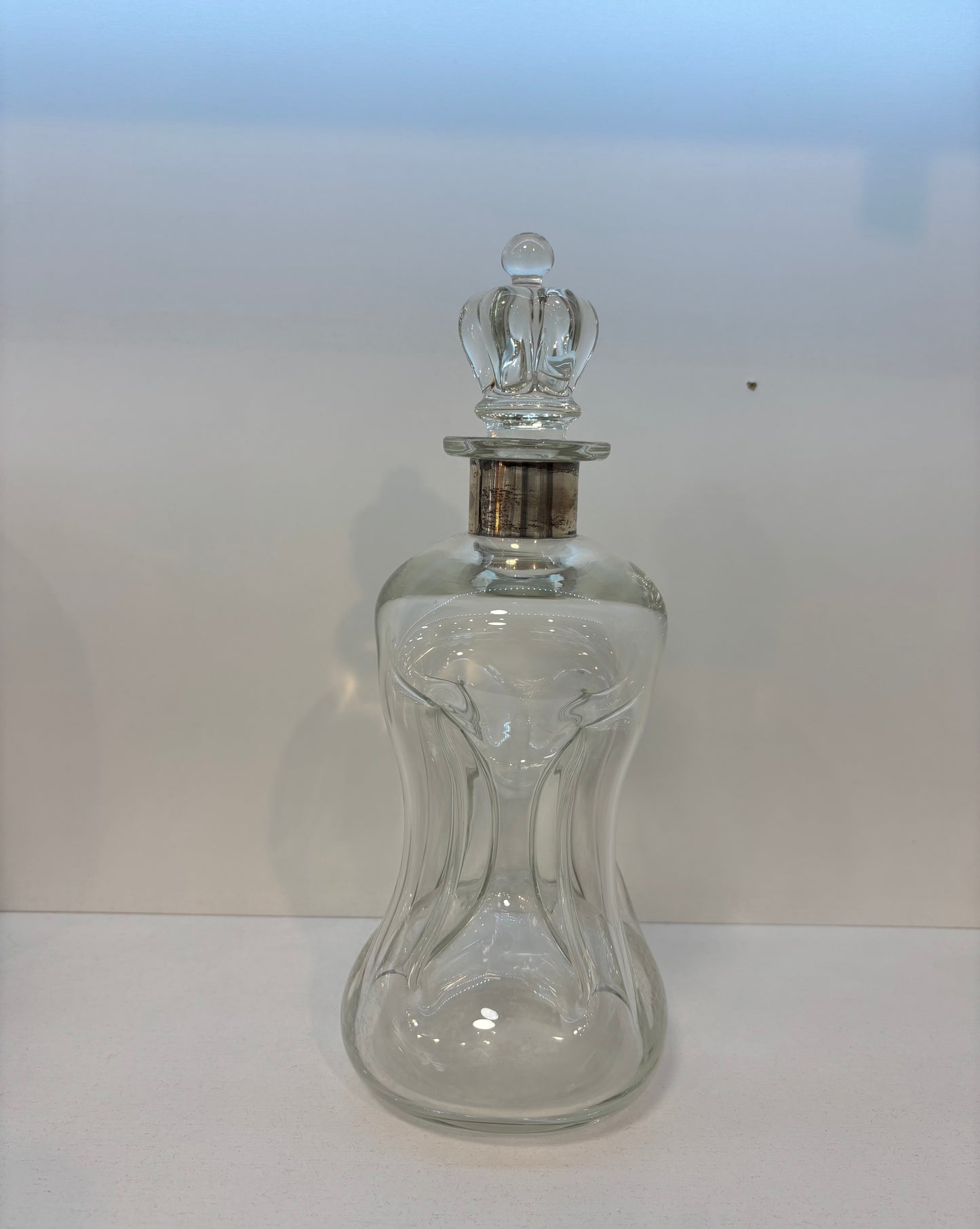 Decanter with sterling