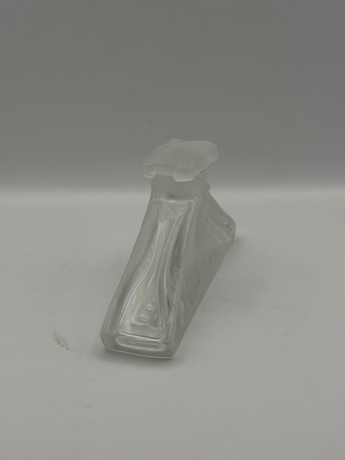 Brosse MMA Vintage Perfume Bottle Woman Winged Figure Frosted Glass 1986
