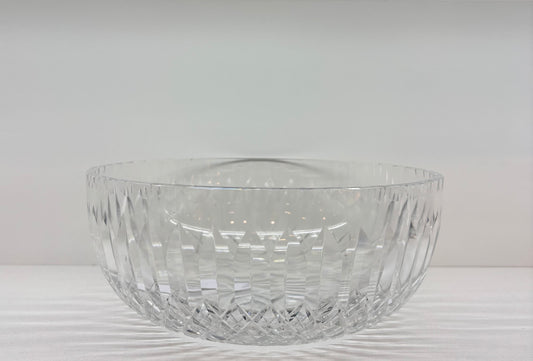 NEW- RARE THOMAS WEBB ENGLAND 9" ROUND CRYSTAL BOWL FAN & DIAMOND CUTS