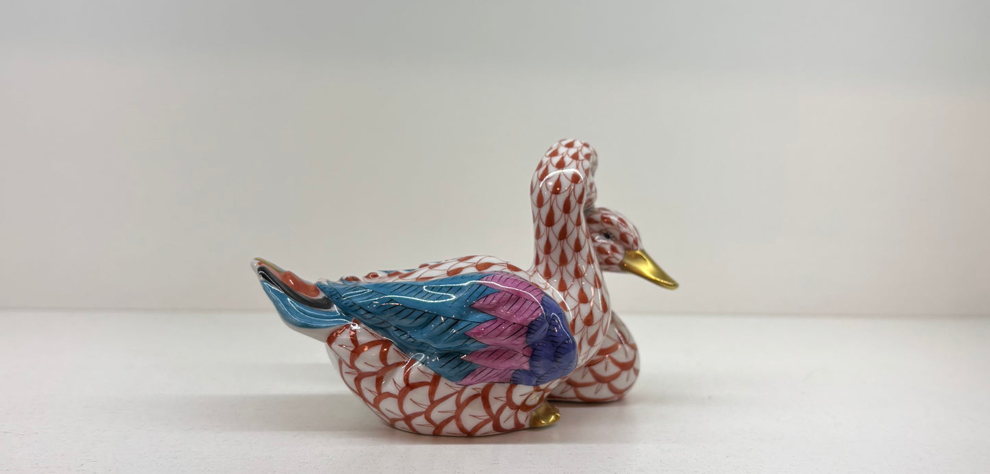 Herend Hvngary Handpainted Porcelain duck’s figurine