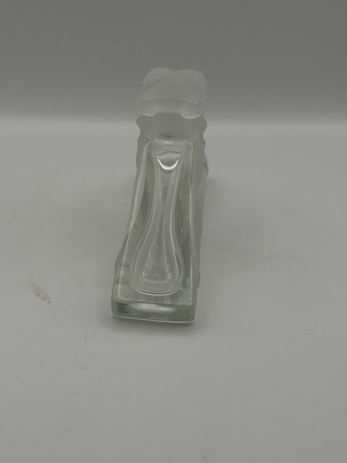 Brosse MMA Vintage Perfume Bottle Woman Winged Figure Frosted Glass 1986