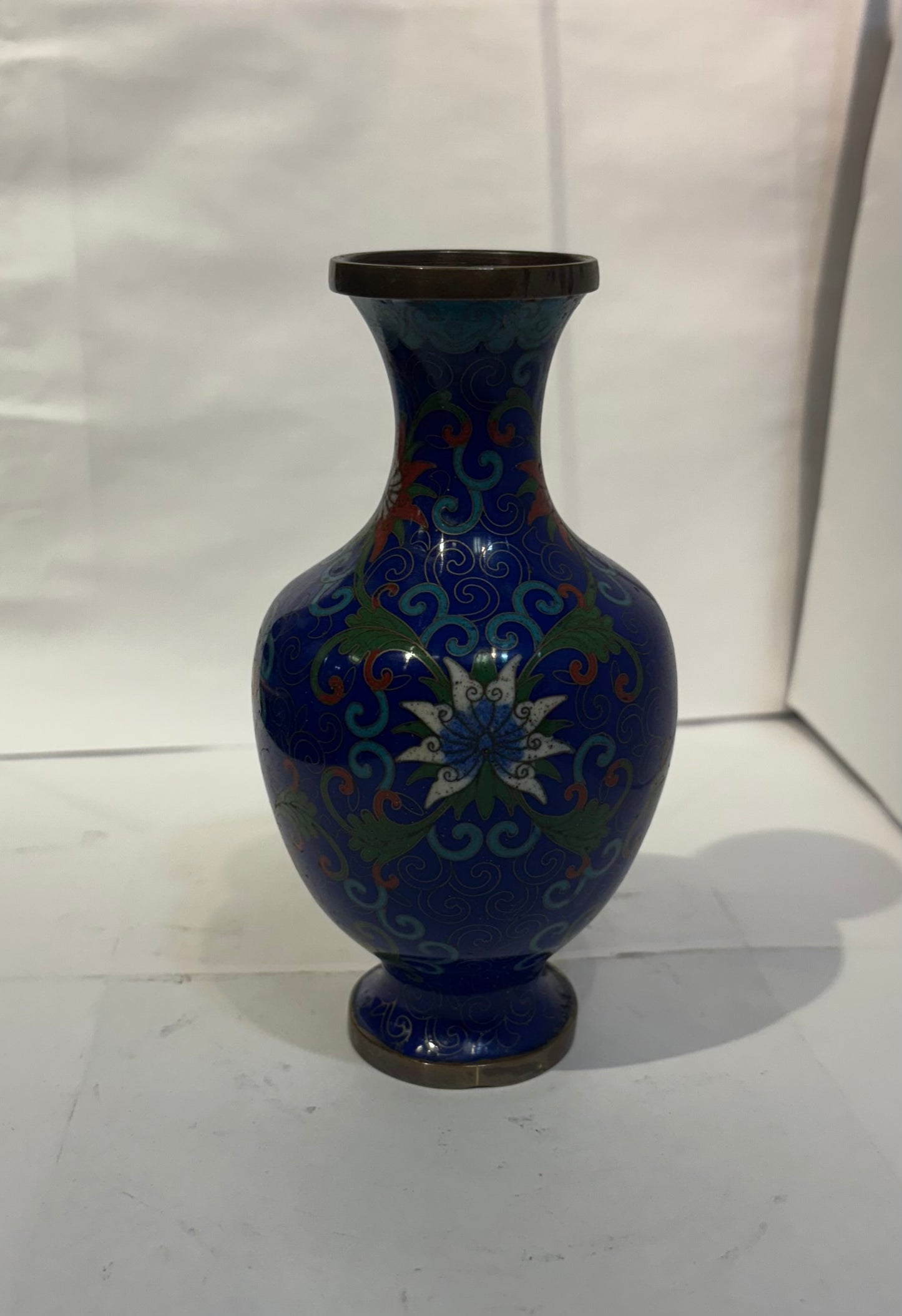 Vintage cloisonné Vase 5 1/2”