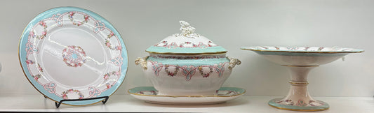 SARREGUEMINES MINTON SET 19th C