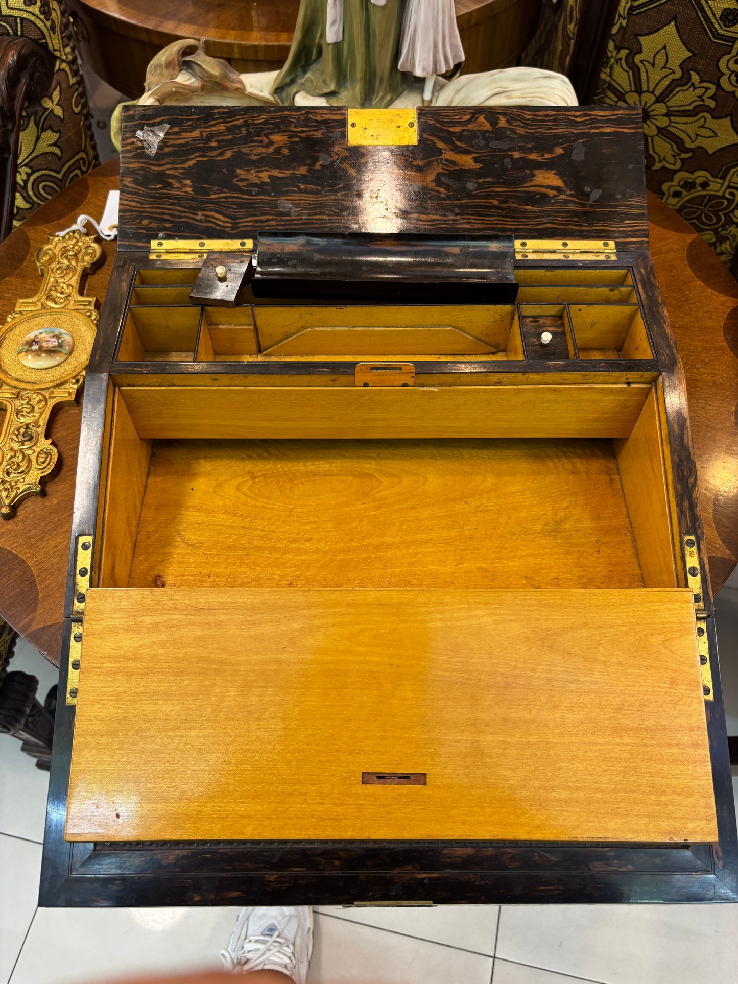 Sloped Writing Box, 19th Century