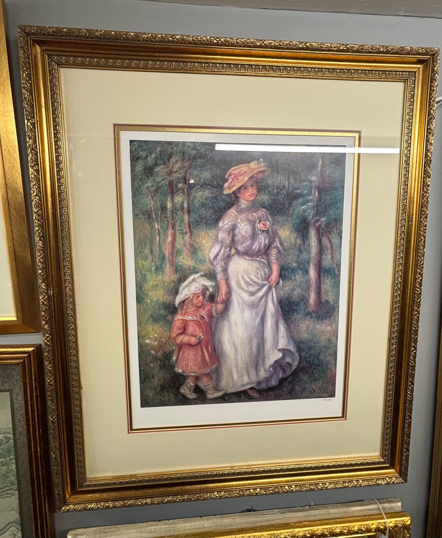 Pierre Auguste Renoir, promenade, limited edition lithography