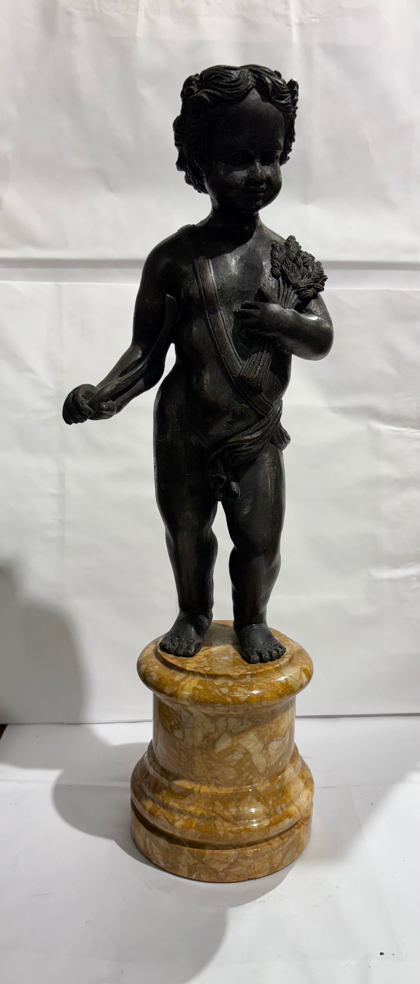 European bronze statue 16 1/8” inch tall