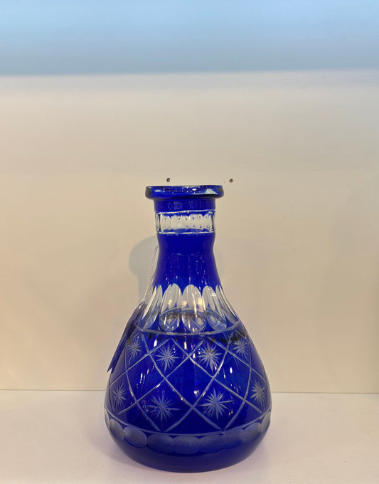 Royal Blue Glass Vase Home Decor