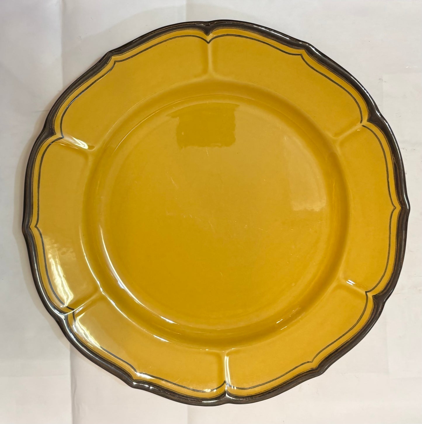 METLOX LA MANCHA GOLD POPPYTRAIL VERNON 11"d Dinner Plates set of 3