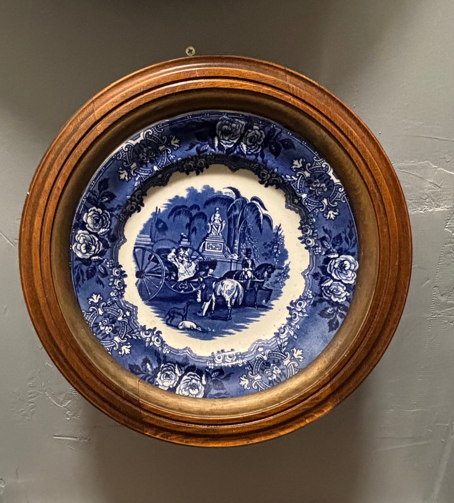 Spanish Festivities. 1798 with a wood plate holder.