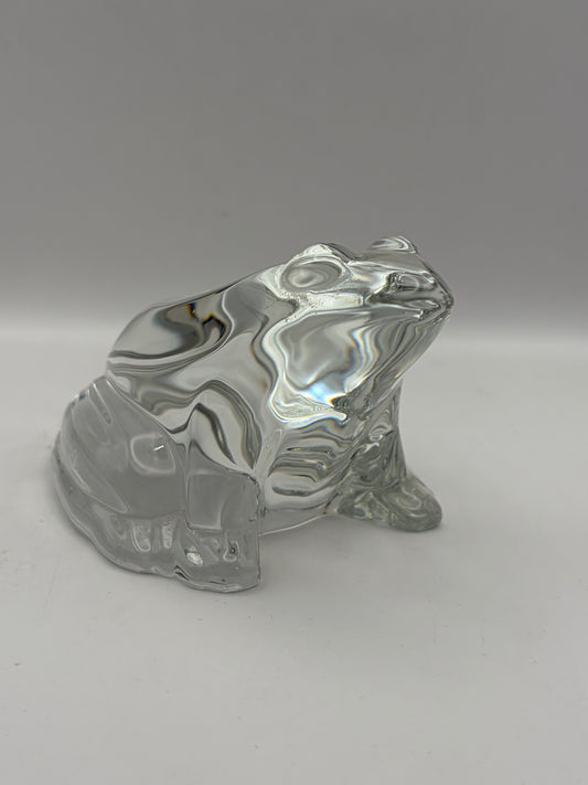 Vintage Baccarat frog