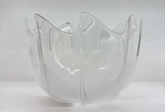 Rosenthal Crystal IceDew Studio-Line frosted centerpiece bowl