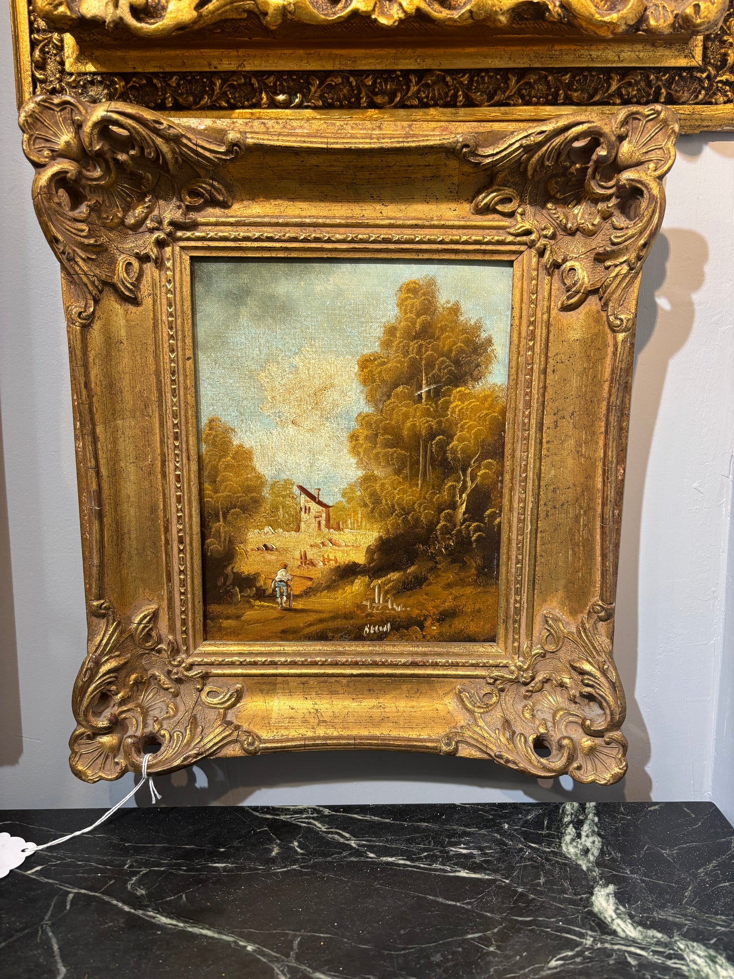 Framed Oil Painting Landscape.