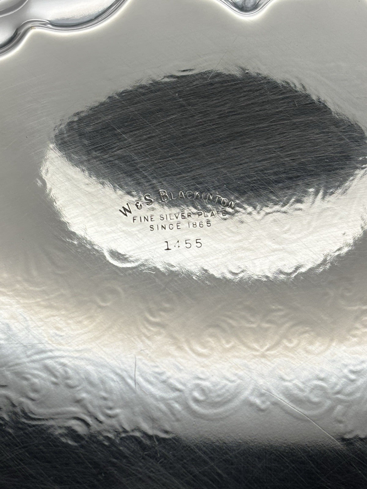 Vintage W&S Blackinton Fine Silverplate Tray