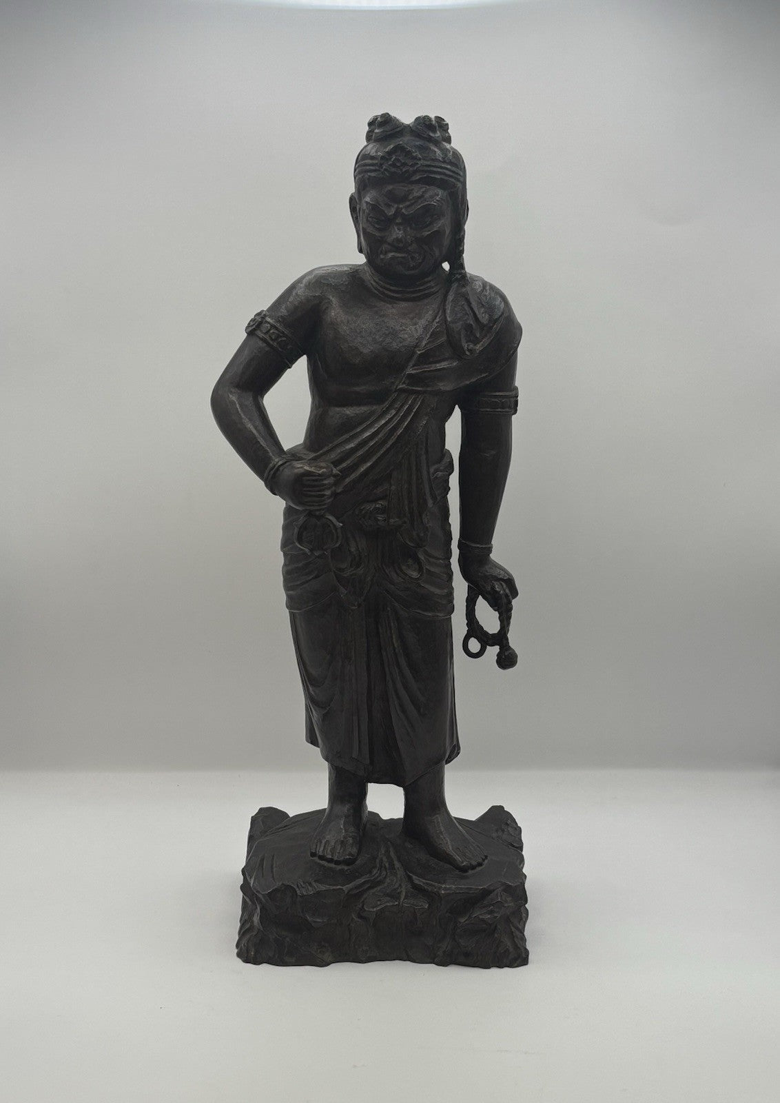 Statue Figurine of Fudo Myoo Protector of The Buddhism Law Bronze