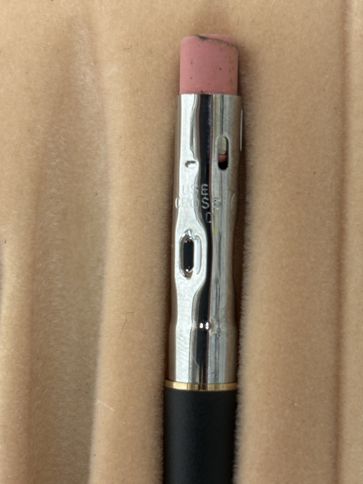 Cross pen and pencil set in a satin black finish 23-karat gold-plated