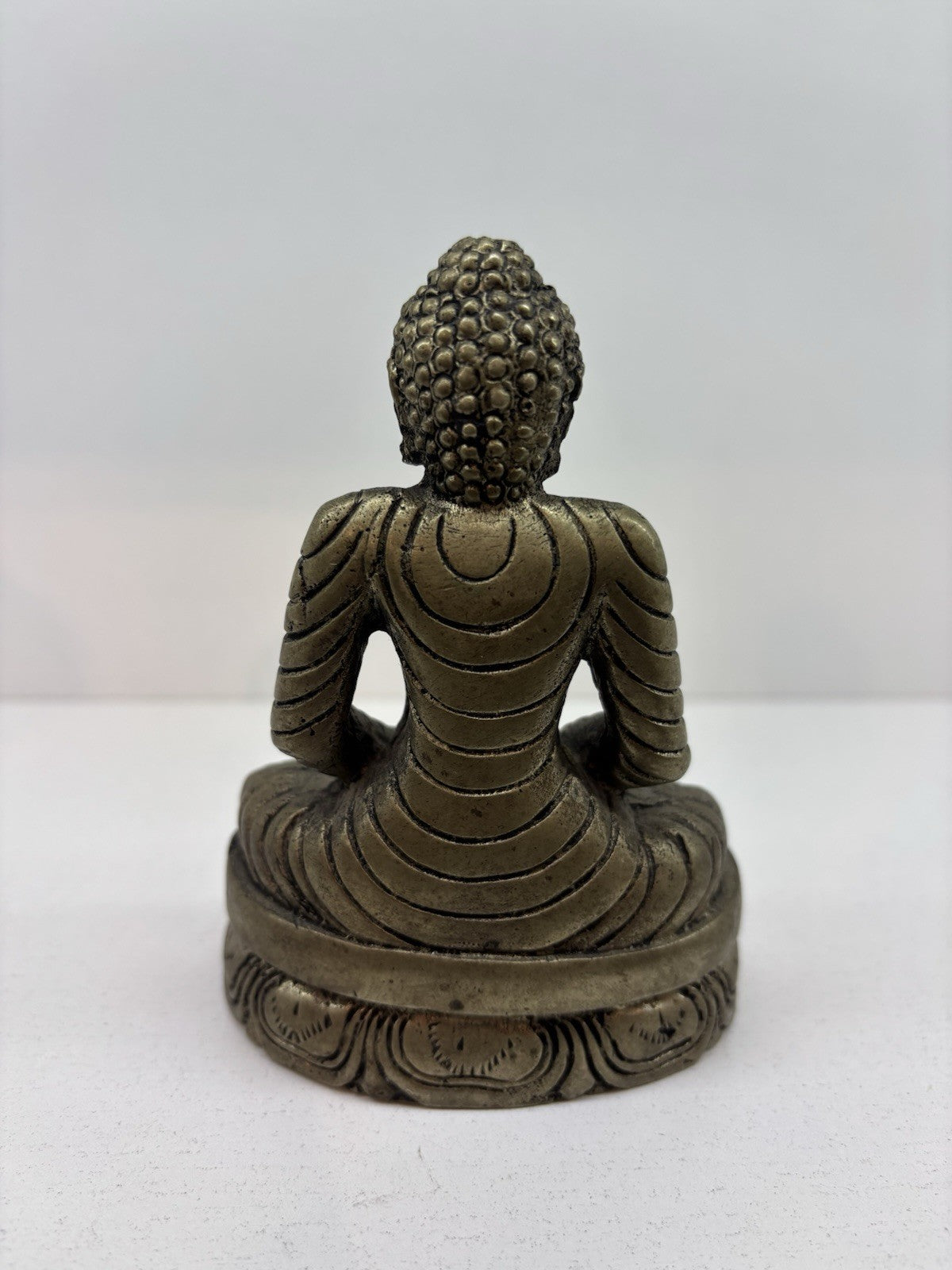 Small Metal Buddha Figurine Home Decor Meditation Sculpture 4.7