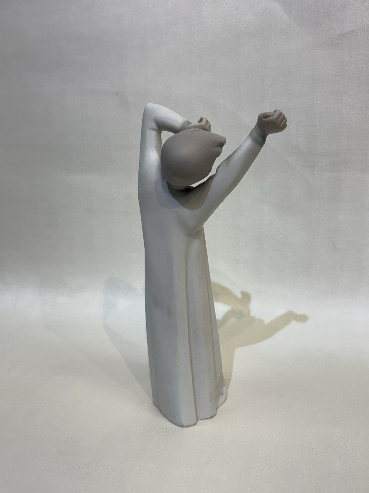 Lladró Boy Awaking Porcelain Figurine Hand Painted Made In Spain