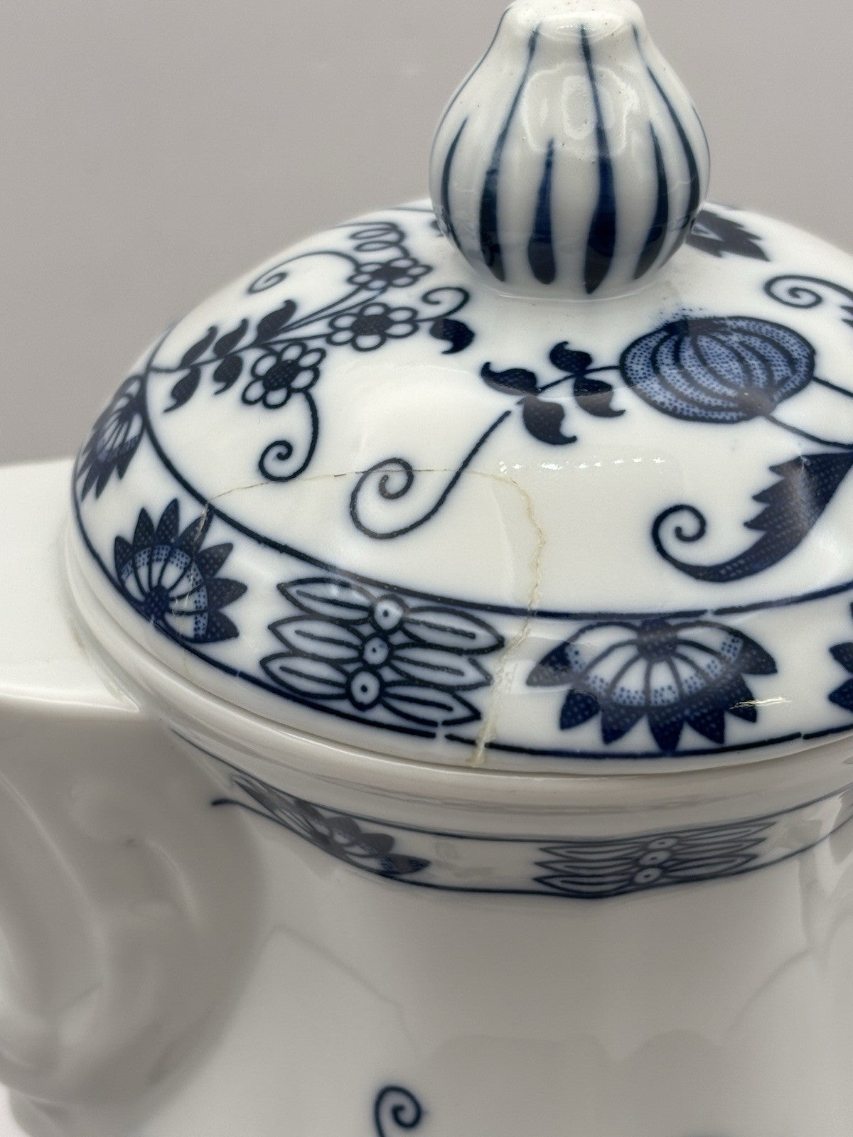 Vienna Woods Fine China In The Iconic Blue Onion Pattern Tea Cup and Saucer Set
