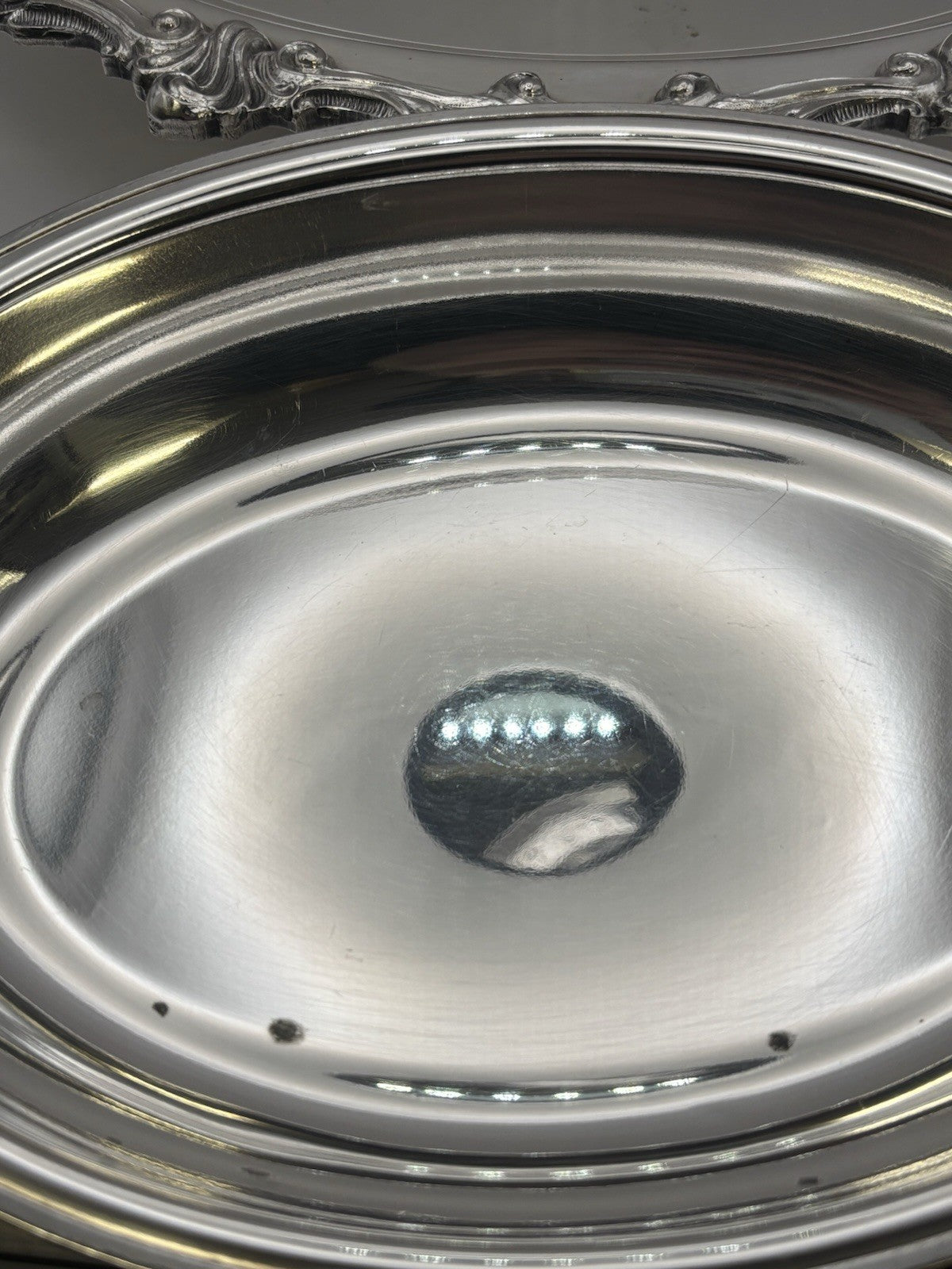 Victorian-style Silver-plated Covered Serving Dish with Lid